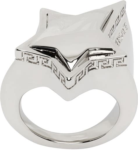 versace sliver ring|Versace women's silver necklaces.